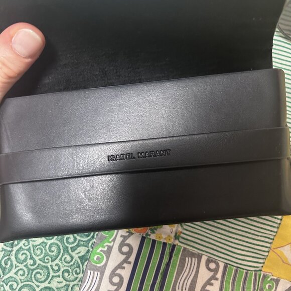 Isabel Marant Metal Aviator Sunglasses in Washed Black/Moss Green - Picture 5 of 10